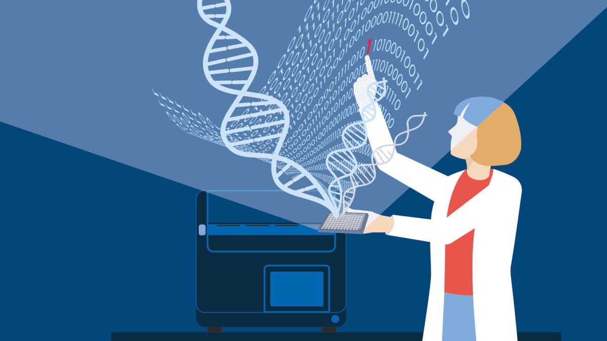 Ilustration of a person pointing